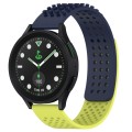 For Samsung Galaxy watch 5 Pro Golf Edition 20mm Holes Breathable 3D Dots Silicone Watch Band(Midnig