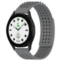 For Samsung Galaxy watch 5 Golf Edition 20mm Holes Breathable 3D Dots Silicone Watch Band(Grey)