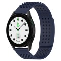 For Samsung Galaxy watch 5 Golf Edition 20mm Holes Breathable 3D Dots Silicone Watch Band(Midnight B