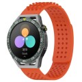 For Huawei Watch GT3 SE 22mm Holes Breathable 3D Dots Silicone Watch Band(Orange)