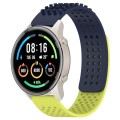 For Xiaomi MI Watch Sport 22mm Holes Breathable 3D Dots Silicone Watch Band(Midnight Blue+Lime Green