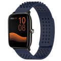 For Xiaomi Haylou GST LS09B 22mm Holes Breathable 3D Dots Silicone Watch Band(Midnight Blue)