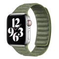 For Apple Watch SE 2022 44mm Denim Magnetic Watch Band(Green)