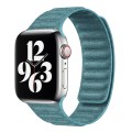 For Apple Watch 7 45mm Denim Magnetic Watch Band(Cyan)