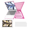 For MacBook Air 13.6 A2681 ENKAY Hat-Prince 3 in 1 Protective Bracket Case Cover Hard Shell with TPU