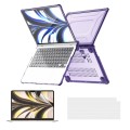 For MacBook Air 13.6 A2681 ENKAY Hat-Prince 3 in 1 Protective Bracket Case Cover Hard Shell with TPU