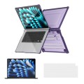 For MacBook Air 15.3 A2941/M3 2024 A3114 ENKAY Hat-Prince 3 in 1 Protective Bracket Case Cover Hard
