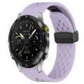 For Garmin MARQ Quick Release Holes Magnetic Buckle Silicone Watch Band(Purple)