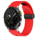 For Garmin Epix Pro Gen 2 47mm Quick Release Holes Magnetic Buckle Silicone Watch Band(Red)