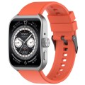 For OPPO Watch 4 Pro 22mm Solid Color Silicone Watch Band(Orange)