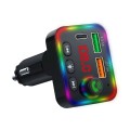 P4 Car FM Transmitter PD Fast Charger Car Charger Support U Disk Bluetooth Hands-free Calling