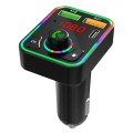 PDF3 7-Color Lights Hands-Free Bluetooth Calling MP3 Wireless Player PD/QC3.0 Fast Car Charger