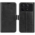 For Xiaomi Redmi K70E R64 Texture Horizontal Flip Leather Phone Case(Black)
