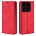 For Xiaomi 14 Pro Retro-skin Magnetic Suction Leather Phone Case(Red)