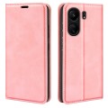 For Xiaomi Redmi 13C Retro-skin Magnetic Suction Leather Phone Case(Pink)