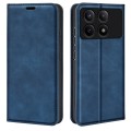 For Xiaomi Redmi K70E Retro-skin Magnetic Suction Leather Phone Case(Dark Blue)