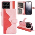 For Xiaomi 14 Stitching Horizontal Flip Leather Phone Case(Red)