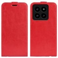 For Xiaomi 14 R64 Texture Single Vertical Flip Leather Phone Case(Red)