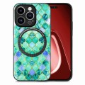 For iPhone 15 Pro Colored Drawing Leather Back Phone Case(Emerald)