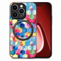 For iPhone 15 Pro Max Colored Drawing Leather Back Phone Case(Magic Space)