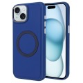 For iPhone 15 Imitation Liquid Skin Feel Plating Magsafe Phone Case(Blue)