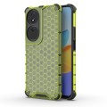 For Honor X7b Shockproof Honeycomb Phone Case(Green)