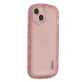 For iPhone 15 Plus ENKAY Hat-Prince Translucent Matte TPU Shockproof Phone Case(Pink)