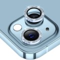 For iPhone 15 / 15 Plus ENKAY Hat-Prince Glitter Rear Lens Aluminium Alloy Tempered Glass Film(Sierr