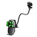 X034 Universal Truck Bus Dashboard Flexible Adjustable Windshield Suction Cup Car Phone Holder(Green