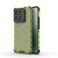 For Xiaomi 14 Shockproof Honeycomb Phone Case(Green)