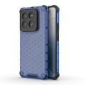 For Xiaomi 14 Pro Shockproof Honeycomb Phone Case(Blue)