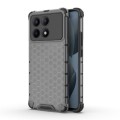 For Redmi K70E Shockproof Honeycomb Phone Case(Black)