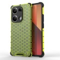 For Redmi Note 13 Pro 4G Shockproof Honeycomb Phone Case(Green)