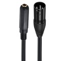 6.35mm Female to XLR Male JUNSUNMAY Speaker Audio Amplifier Connection Cable, Length: 50cm