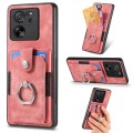 For Xiaomi 13T / 13T Pro Retro Skin-feel Ring Card Wallet Phone Case(Pink)
