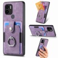 For Xiaomi Redmi A1+ Retro Skin-feel Ring Card Wallet Phone Case(Purple)