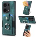 For Xiaomi Redmi Note 13 Pro 4G Retro Skin-feel Ring Card Wallet Phone Case(Green)