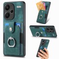 For Xiaomi Redmi Note 13 Pro+ Retro Skin-feel Ring Card Wallet Phone Case(Green)