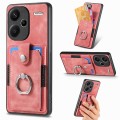 For Xiaomi Redmi Note 13 Pro+ Retro Skin-feel Ring Card Wallet Phone Case(Pink)