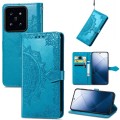 For Xiaomi 14 Mandala Flower Embossed Leather Phone Case(Blue)