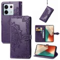 ForXiaomi Redmi Note 13 Pro Mandala Flower Embossed Leather Phone Case(Purple)