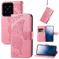 For Xiaomi 14 Butterfly Love Flower Embossed Leather Phone Case(Pink)