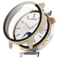 For Huawei Watch GT 4 41mm PC + Tempered Film Integrated Watch Protective Case(Ivory White)