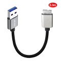 JUNSUNMAY USB 3.0 Male to Micro-B Cord Cable Compatible with Samsung Camera Hard Drive, Length:0.3m