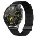For Huawei Watch GT 4 46mm Milan Daul Magnetic Steel Mesh Watch Band(Black)
