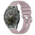 For Huawei Watch GT3 SE 22mm Liquid Glossy Silver Buckle Silicone Watch Band(Purple)