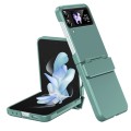 For Samsung Galaxy Z Flip4 Diamond Case-film Integral Hinge Shockproof Phone Case(Green)