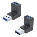 ENKAY USB 3.0 Adapter 90 Degree Angle Male to Female Combo Coupler Extender Connector, Angle:Vertica