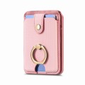 Magsafe Cross Vertical Card Bag Case For iPhone 15 / 14 / 13(Pink)