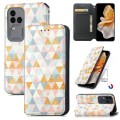 For vivo S18 Pro CaseNeo Colorful Magnetic Leather Phone Case(Rhombus)